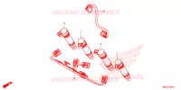 FAISCEAU SECONDAIRE pour Honda CBR 1000 RR ABS RED de 2017