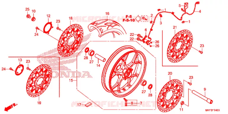ROUE AVANT Honda MOTO 1000 CBR 2017  CBR1000RAH