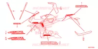 AUTOCOLLANTS (1) pour Honda CBR 1000 ABS BLACK de 2017