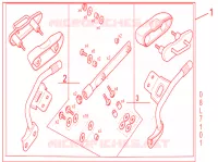KIT FIXATION VALISES pour Honda NC 750 INTEGRA S de 2017