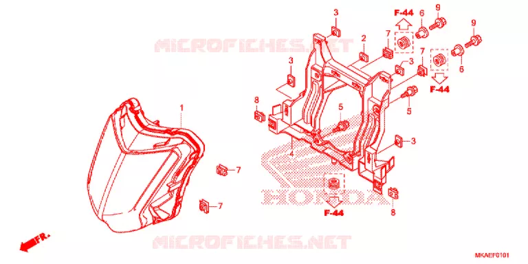 PHARE (LED) Honda MOTO 750 INTEGRA 2017  NC750DH