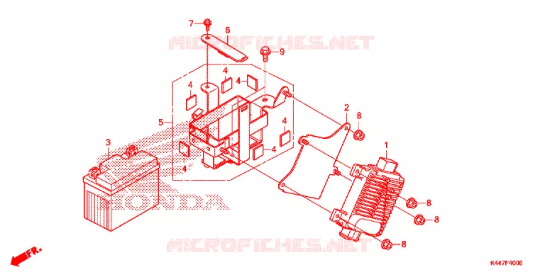 BATTERIE - BOITIER CDI Honda SCOOTER 110 VISION 2018  NSC110MPDH