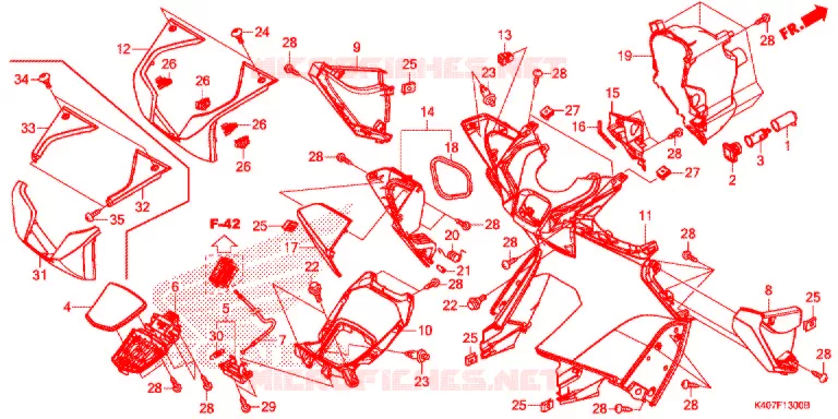 PROTEGE JAMBES Honda SCOOTER 125 FORZA 2017  NSS125ADH