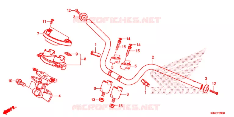 GUIDON Honda SCOOTER 300 FORZA 2022  NSS300AH