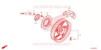 ROUE ARRIERE pour Honda SH 125 ABS D de 2017
