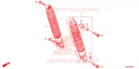 AMORTISSEUR ARRIERE pour Honda SH 300 I ABS SPECIAL 4ED de 2017