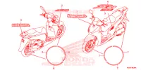 AUTOCOLLANTS pour Honda SH 300 I ABS SPECIAL 4ED de 2017