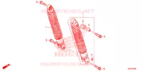 AMORTISSEUR ARRIERE pour Honda SH 300 I ABS Tiêu chuẩn, Standard de 2017