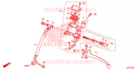 MAITRE CYLINDRE DE FREIN ARRIERE pour Honda SH 300 I ABS Tiêu chuẩn, Standard de 2017