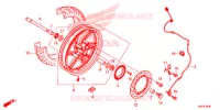 ROUE AVANT pour Honda SH 300 I ABS Tiêu chuẩn, Standard de 2017