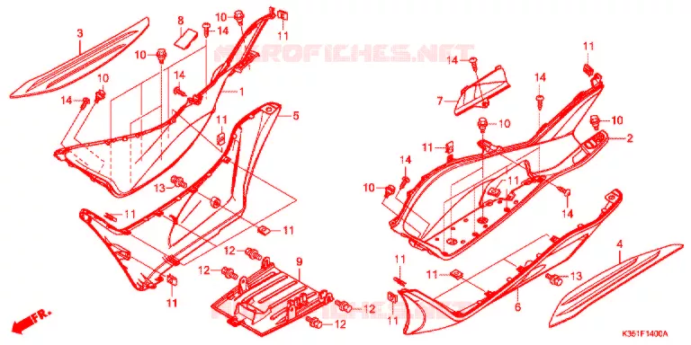 MARCHE PIEDS Honda SCOOTER 125 PCX 2016  WW125F