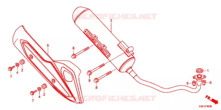 SILENCIEUX D'ECHAPPEMENT Honda SCOOTER 125 PCX 2016  WW125F