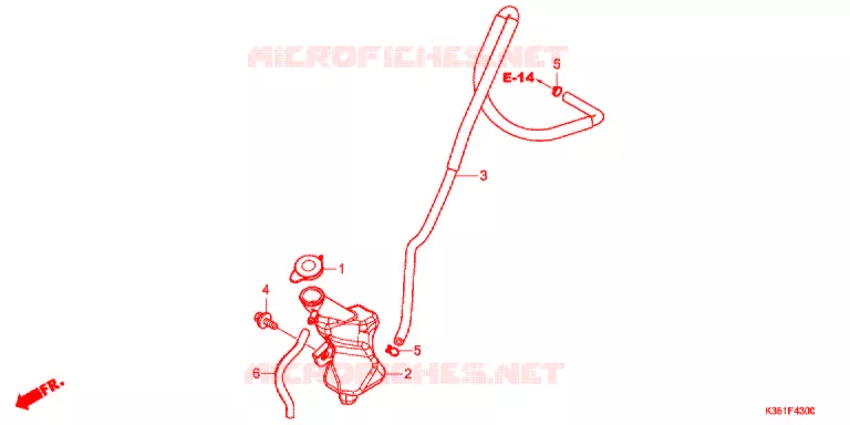 VASE D'EXPANSION Honda SCOOTER 125 PCX 2017  WW125SH