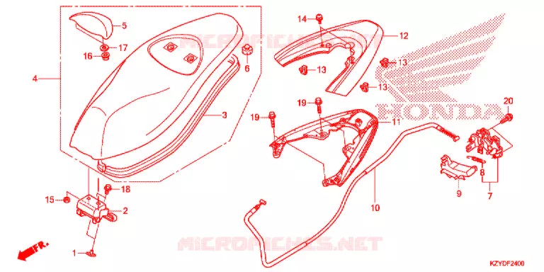 SELLE Honda SCOOTER 150 PCX 2014  WW150D