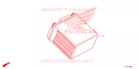 BATTERIE pour Honda SH 150 ABS D STANDARD de 2017