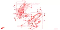 CLIGNOTANT AVANT pour Honda SH 150 ABS D STANDARD de 2017