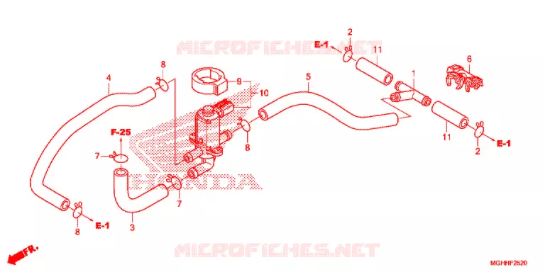 VALVE DE COMMANDE D'INJECTION D'AIR Honda MOTO 1200 CROSSTOURER 2018  VFR1200XDH