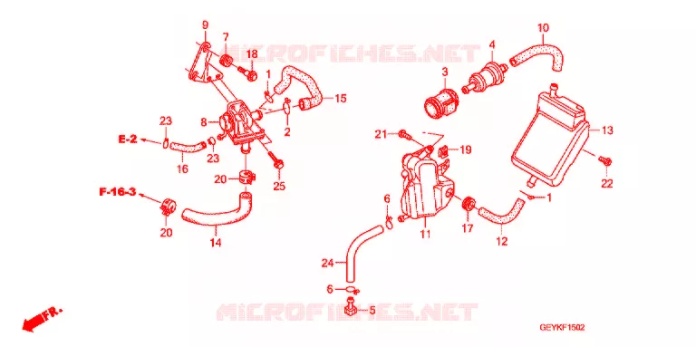 SOUPAPE D'AIR/RESONATEUR Honda MOTO 100 APE 2009  XZ1009