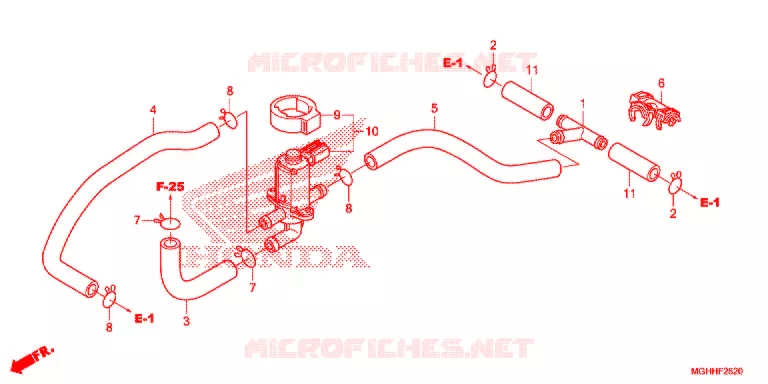 VALVE DE COMMANDE D'INJECTION D'AIR Honda MOTO 1200 CROSSTOURER 2017  VFR1200XH