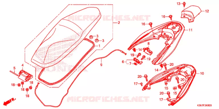 SELLE Honda SCOOTER 125 PCX 2017  WW125EX2H