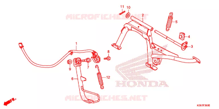 BEQUILLE Honda SCOOTER 125 PCX 2018  WW125EX2H