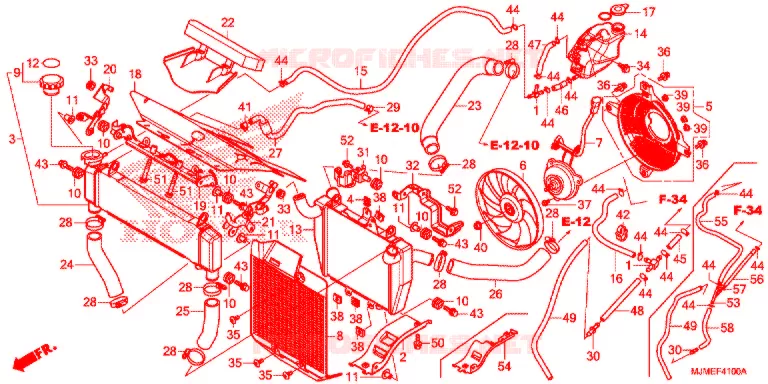 RADIATEUR Honda MOTO 800 CROSSRUNNER 2019  VFR800XH