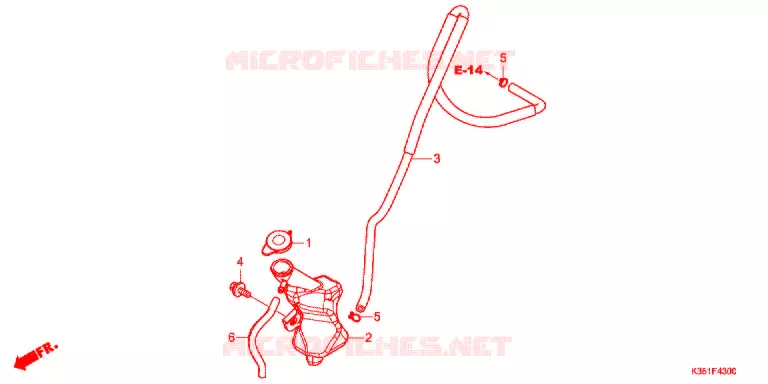VASE D'EXPANSION Honda SCOOTER 125 PCX 2017  WW125H