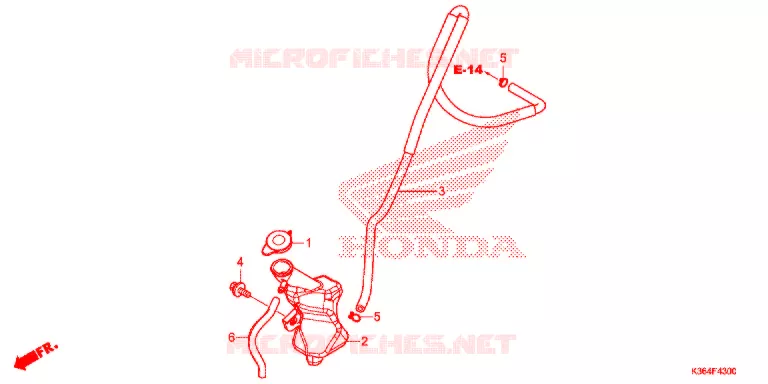 VASE D'EXPANSION Honda SCOOTER 150 PCX 2017  WW150H
