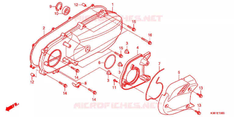 COUVERCLE GAUCHE Honda SCOOTER 150 PCX 2017  WW150SH