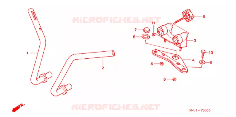 GUIDON - TE DE FOURCHE Honda MOTO 50 MONKEY 2014  Z50JE_M