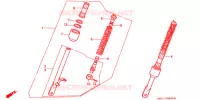 AMORTISSEUR AVANT pour Honda MONKEY 50 TYPE 7J de 1993