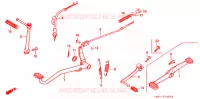 PEDALE   KICK pour Honda MONKEY 50 TYPE 7J de 1993