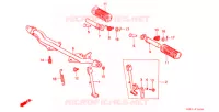 REPOSE PIED pour Honda MONKEY 50 TYPE 7J de 1993