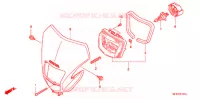 PHARE (XR4007/8) pour Honda XR 400 MOTARD de 2008
