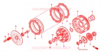 EMBRAYAGE pour Honda XR 400 de 1997