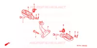 REPOSE PIED pour Honda XR 400 de 1997