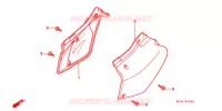 COUVERCLES LATERAUX pour Honda XR 400 de 1998