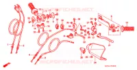 LEVIER DE GUIDON   CABLE   COMMODO pour Honda XR 400 de 1998