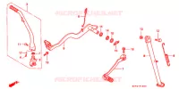 PEDALE pour Honda XR 400 de 1998