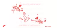REPOSE PIED pour Honda XR 400 de 1999