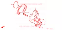 FLASQUE   MACHOIRES DE FREIN AVANT pour Honda XR 50 de 2000