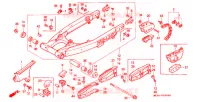 BRAS ARRIERE pour Honda XR 600 R de 1991