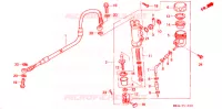 MAITRE CYLINDRE DE FREIN ARRIERE pour Honda XR 600 R de 1991