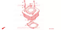 CYLINDRE pour Honda XR 600 R de 1994