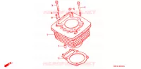 CYLINDRE pour Honda XR 600 R de 1998