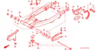 BRAS OSCILLANT pour Honda XR 600 R de 1998