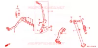 PEDALE DE FREIN pour Honda XR 600 R de 1999