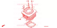 CYLINDRE pour Honda XR 650 L de 2001