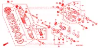 AMORTISSEUR ARRIERE pour Honda XR 650 L de 2002