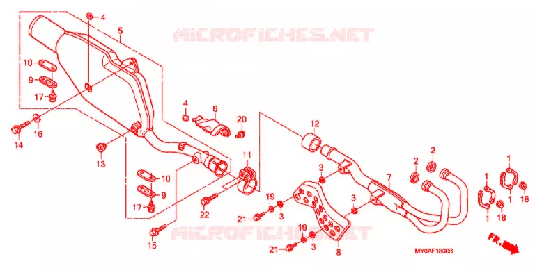 SILENCIEUX D'ECHAPPEMENT Honda MOTO 650 XR 2004  XR650L4